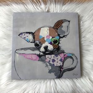 Chihuahua In Teacup Canvas Picture